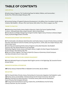 COABE Journal | Family Literacy | Fall 2024 | Volume 13, Issue 2