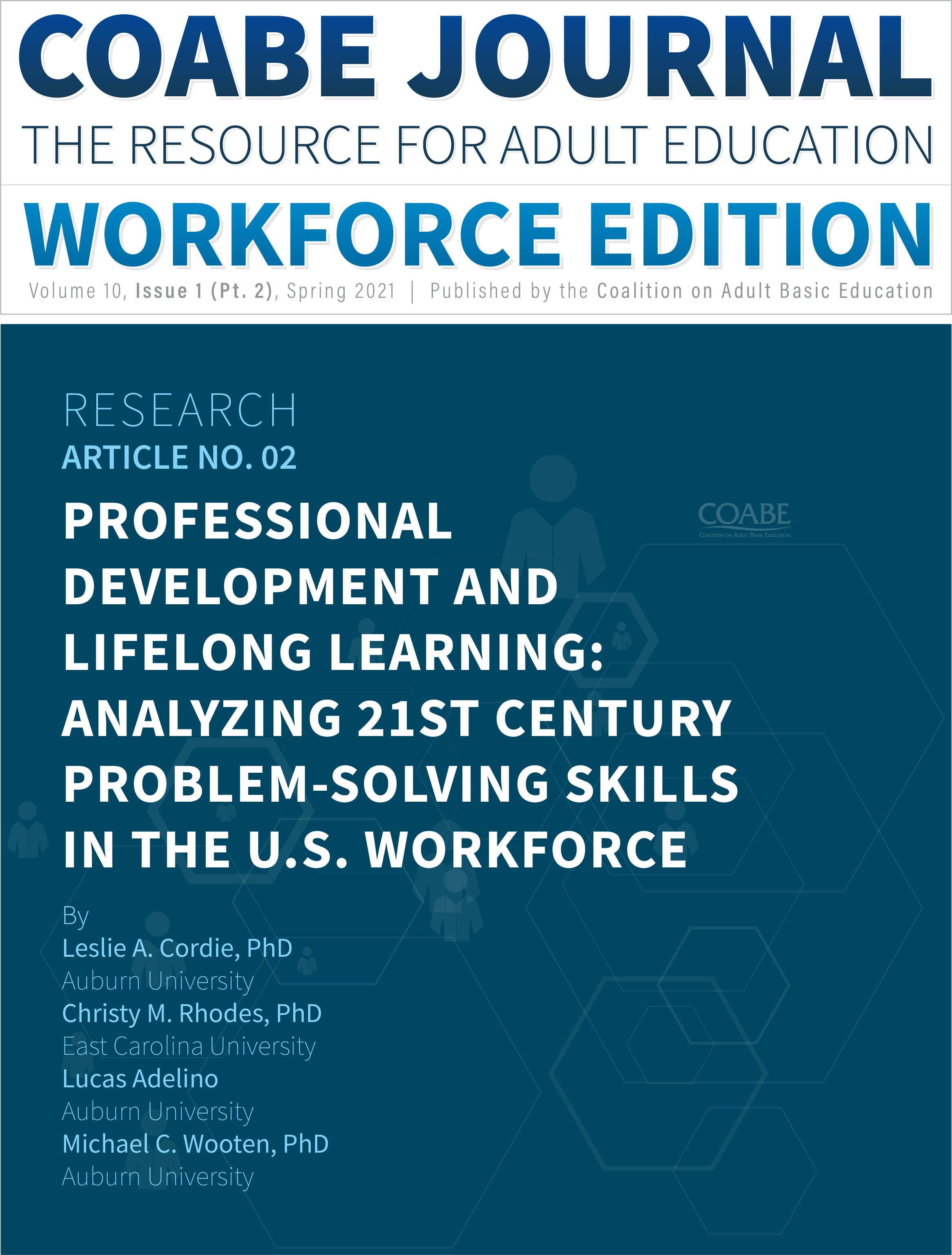 Article 02 :: Professional Development And Lifelong Learning: Analyzing 21st Century Problem-Solving Skills In The U.S. Workforce