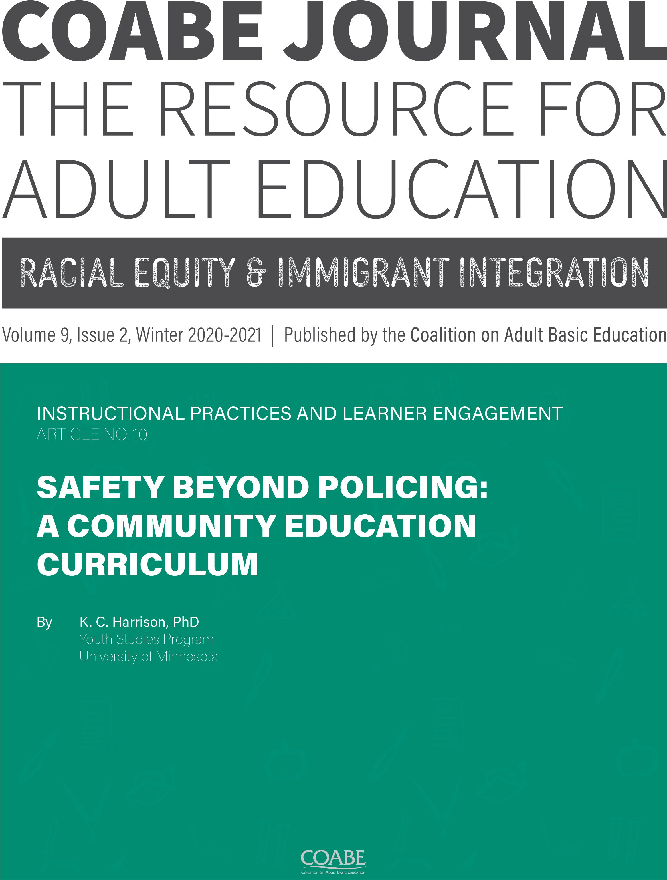Article 10 / Safety Beyond Policing: A Community Education Curriculum
