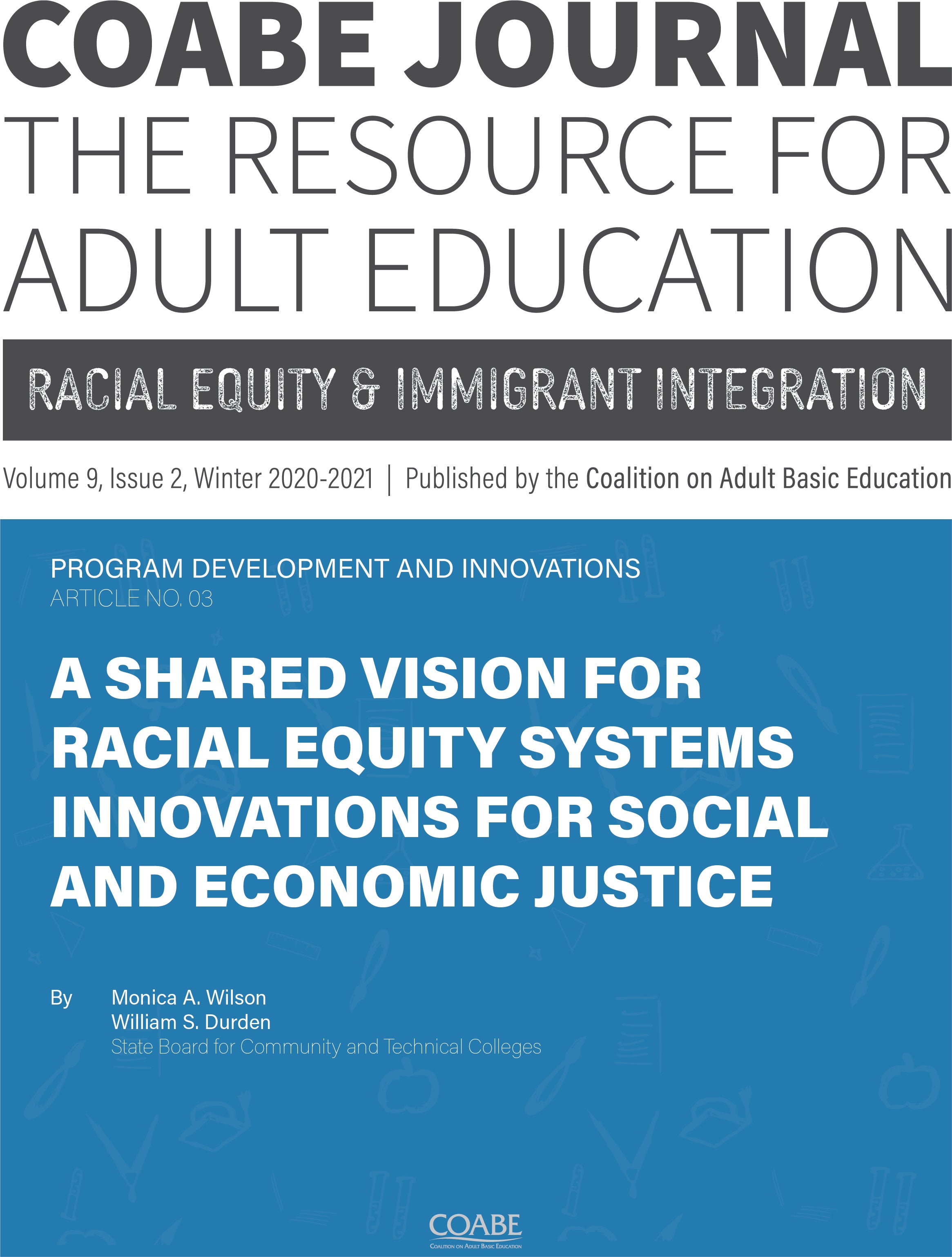Article 03 / A Shared Vision for Racial Equity: Systems Innovations for Social and Economic Justice