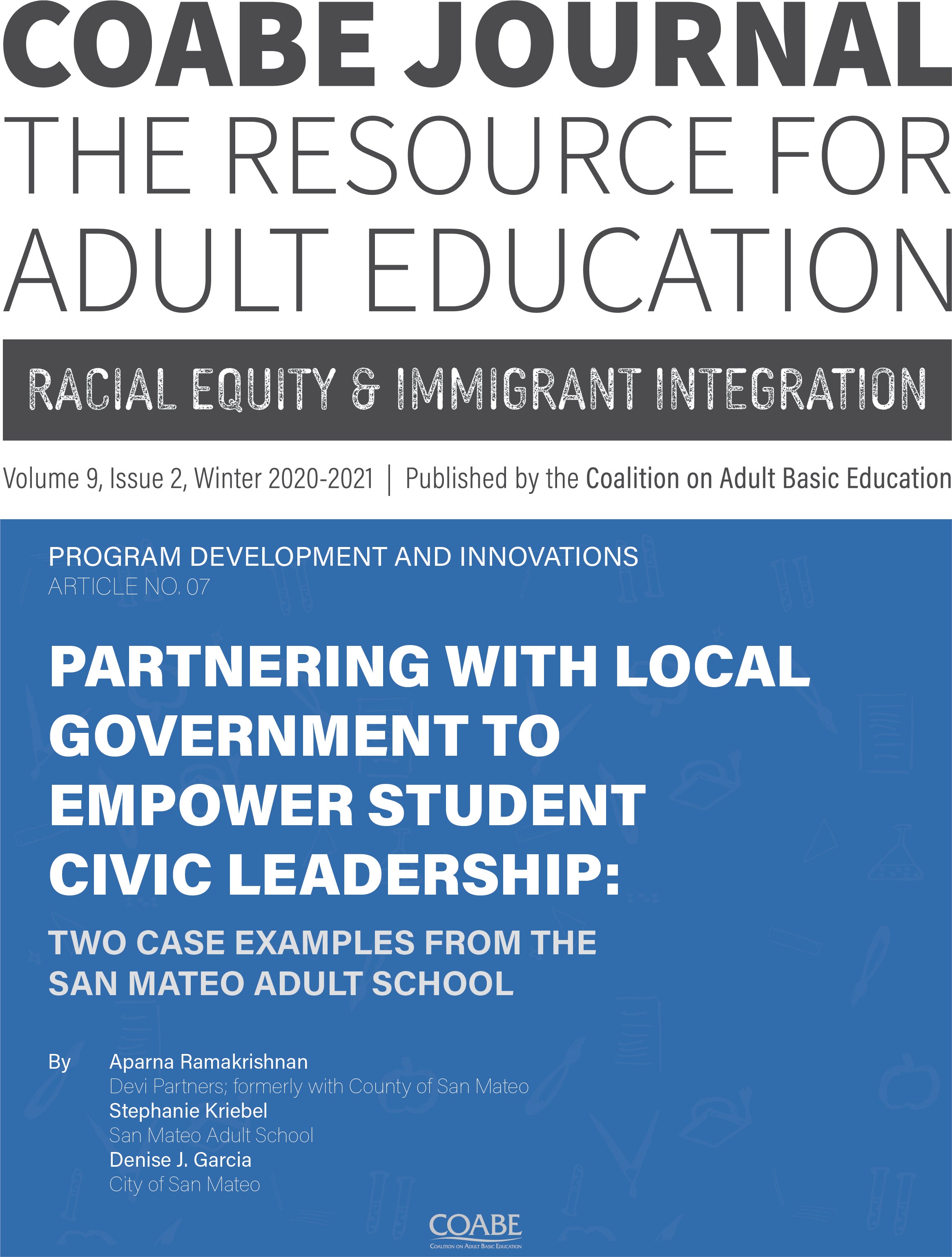 Article 07 / Partnering with Local Government to Empower Student Civic Leadership